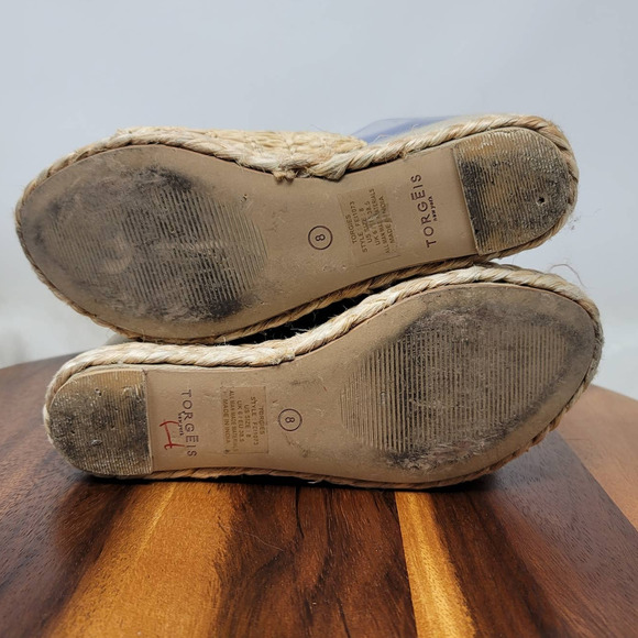 Torgeis Neith Wedge Espadrille 3" Heel Sandals Summer Casual Women's 8 - Picture 6 of 8